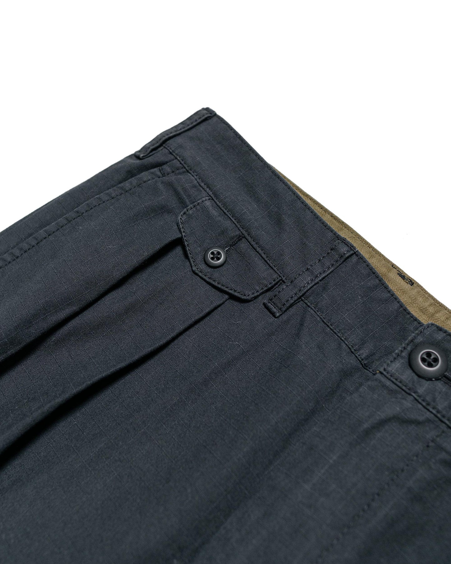 lost & found Beams Plus Beams Plus Lost & Found 2Pleats Cotton Ripstop Black