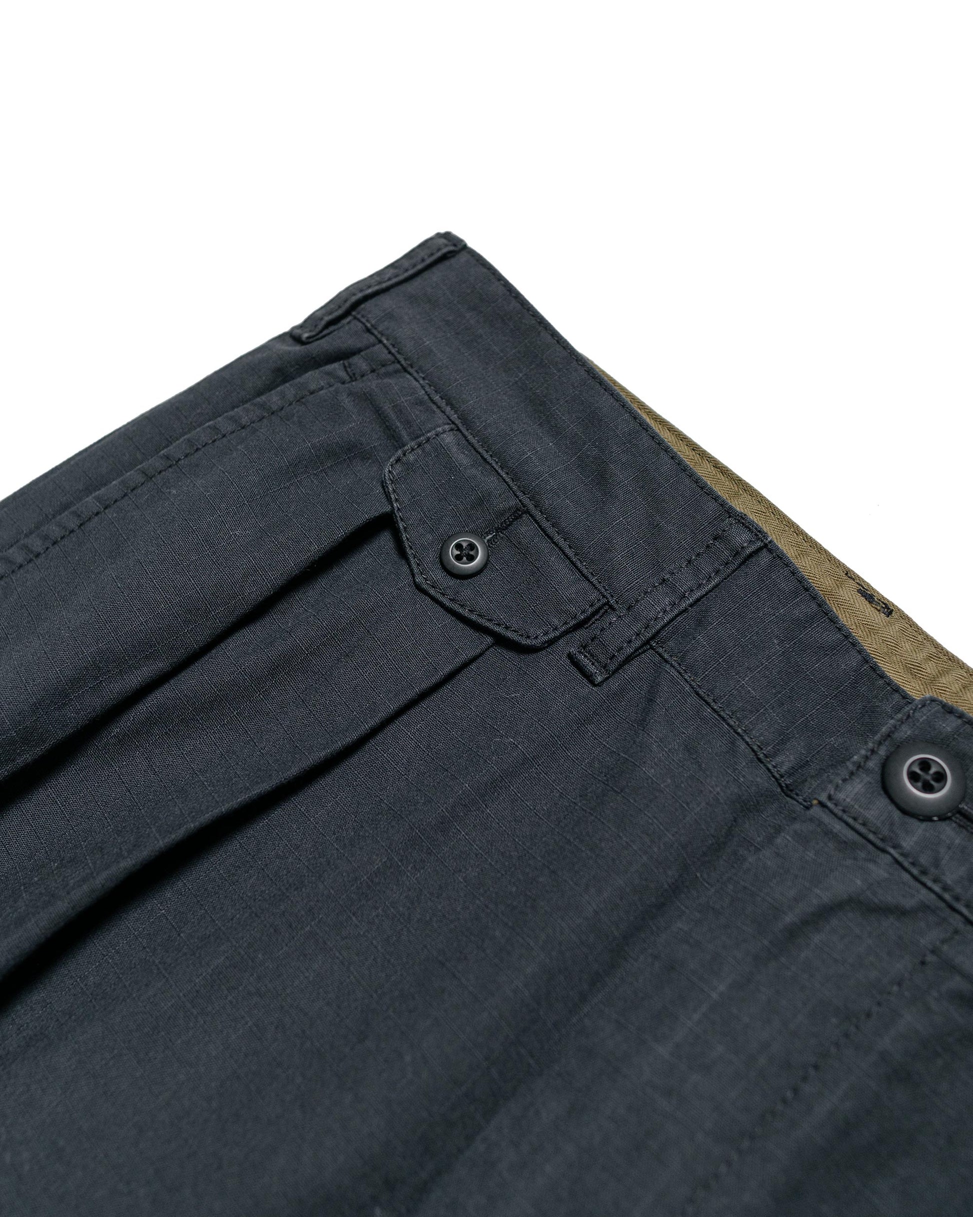 lost & found Beams Plus Beams Plus Lost & Found 2Pleats Cotton Ripstop Black