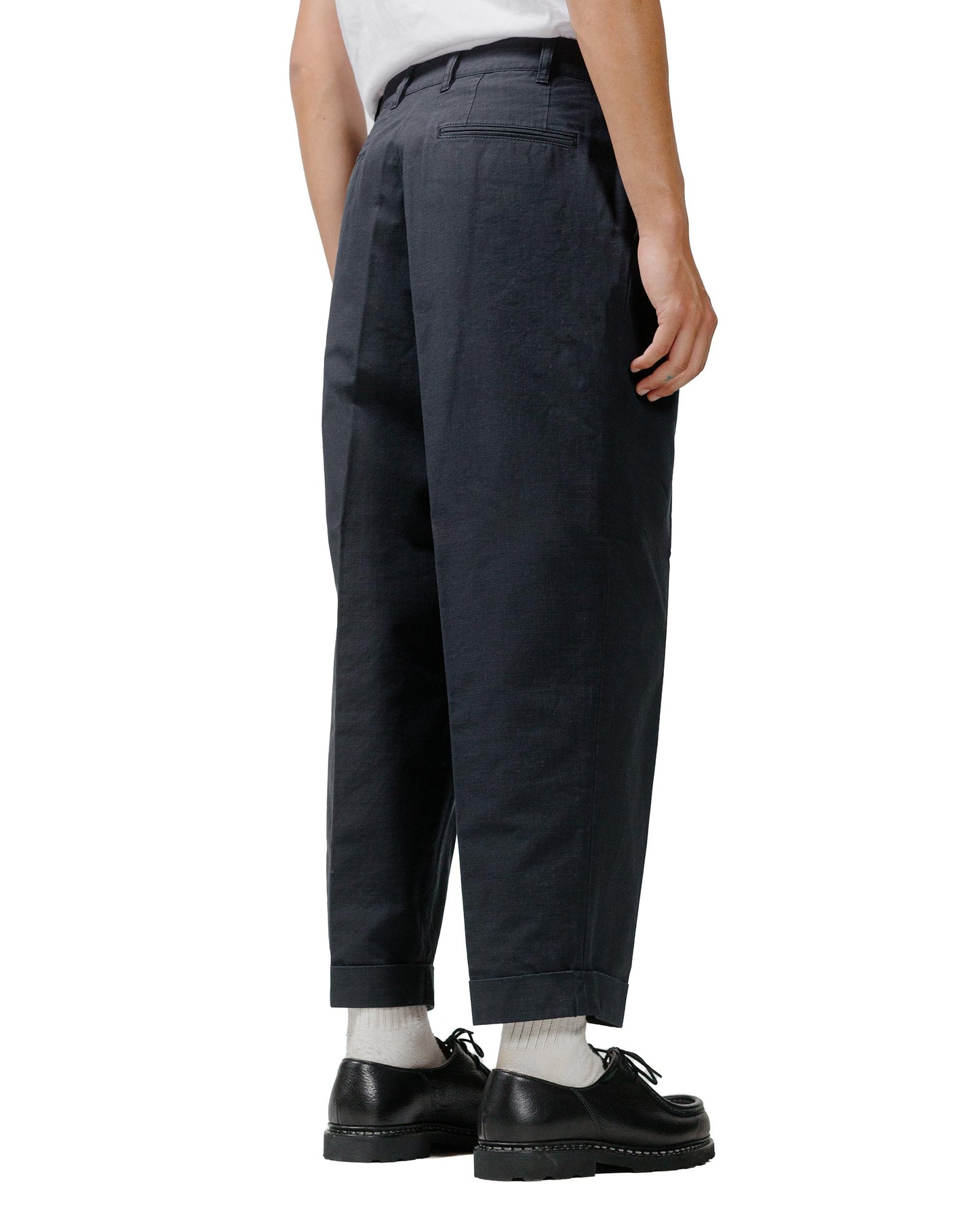 lost & found Beams Plus Beams Plus Lost & Found 2Pleats Cotton Ripstop Black
