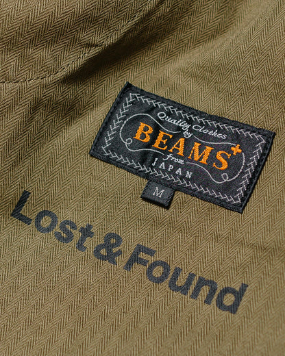 lost & found Beams Plus Beams Plus Lost & Found 2Pleats Cotton Ripstop Black