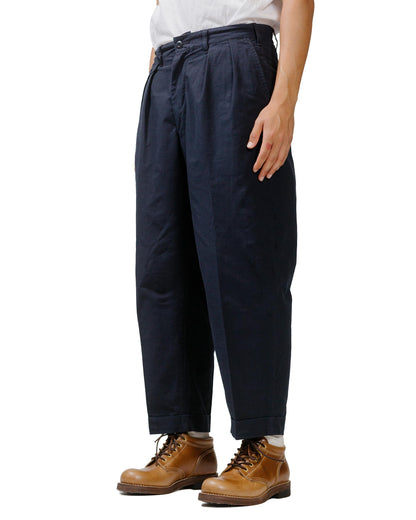 lost & found Beams Plus Beams Plus Lost & Found 2Pleats Cotton Ripstop Navy