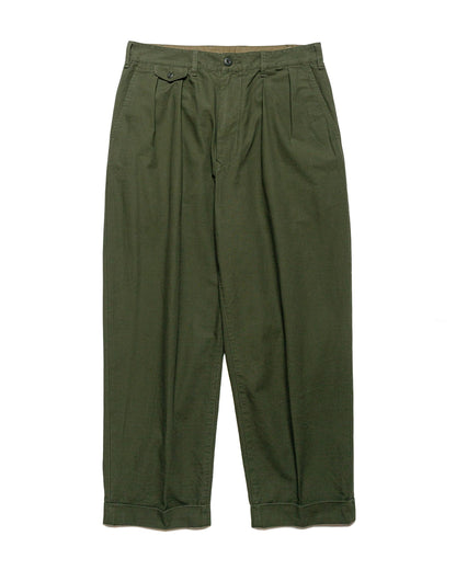 lost & found Beams Plus Beams Plus Lost & Found 2Pleats Cotton Ripstop Olive