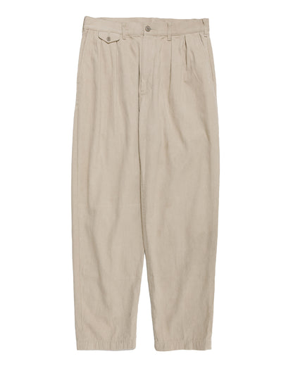 lost & found Beams Plus Beams Plus Lost & Found 2Pleats Trousers Cotton Linen Khaki