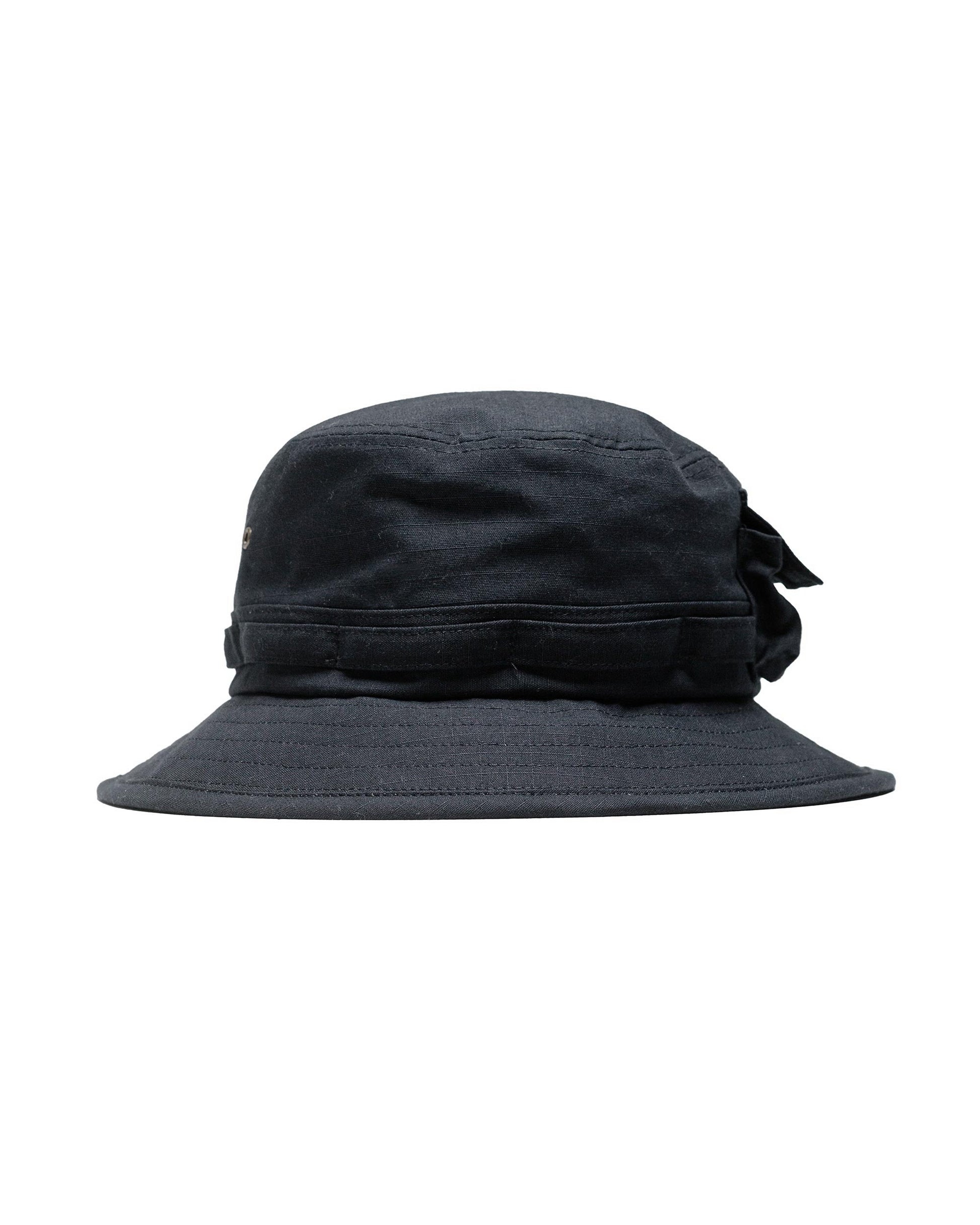 lost & found Beams Plus Beams Plus Lost & Found MIL Jungle Hat Cotton Ripstop Black