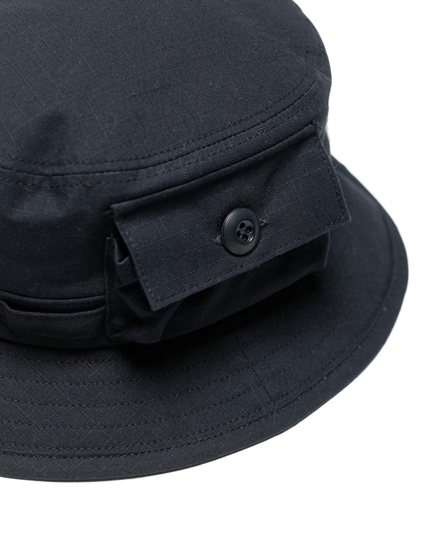 lost & found Beams Plus Beams Plus Lost & Found MIL Jungle Hat Cotton Ripstop Black