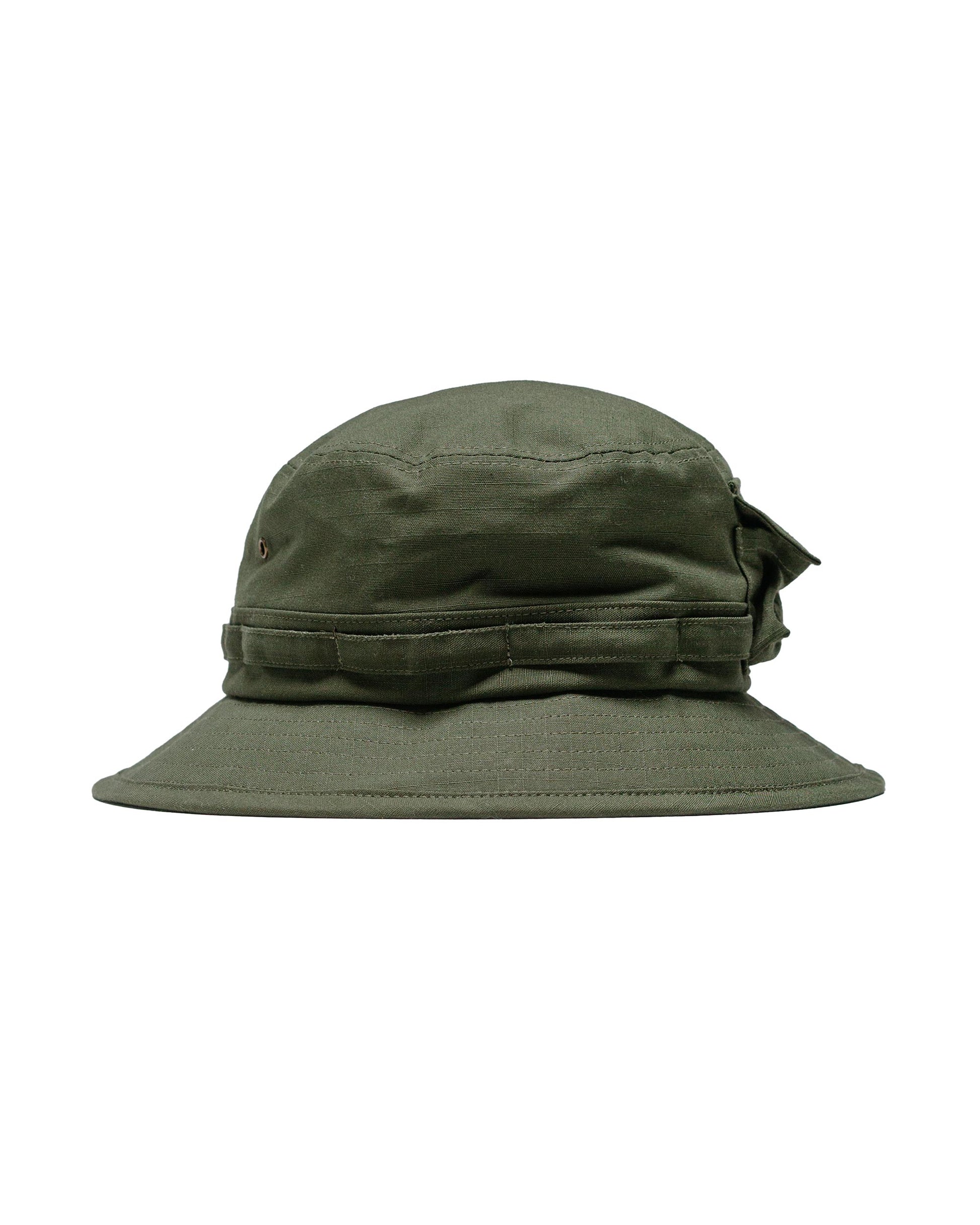 lost & found Beams Plus Beams Plus Lost & Found MIL Jungle Hat Cotton Ripstop Olive