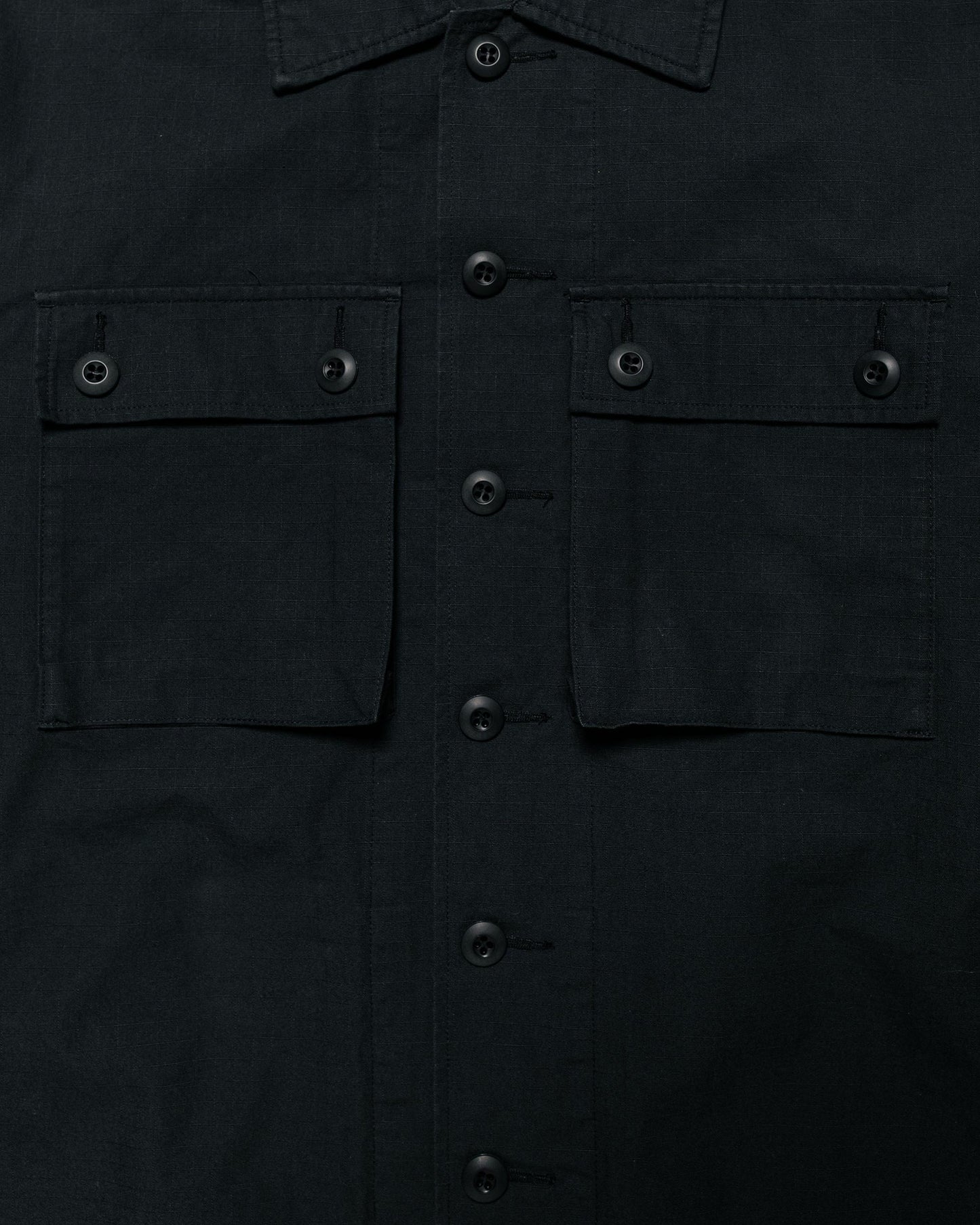 lost & found Beams Plus Beams Plus Lost & Found MIL SHT-JAC Cotton Ripstop Black