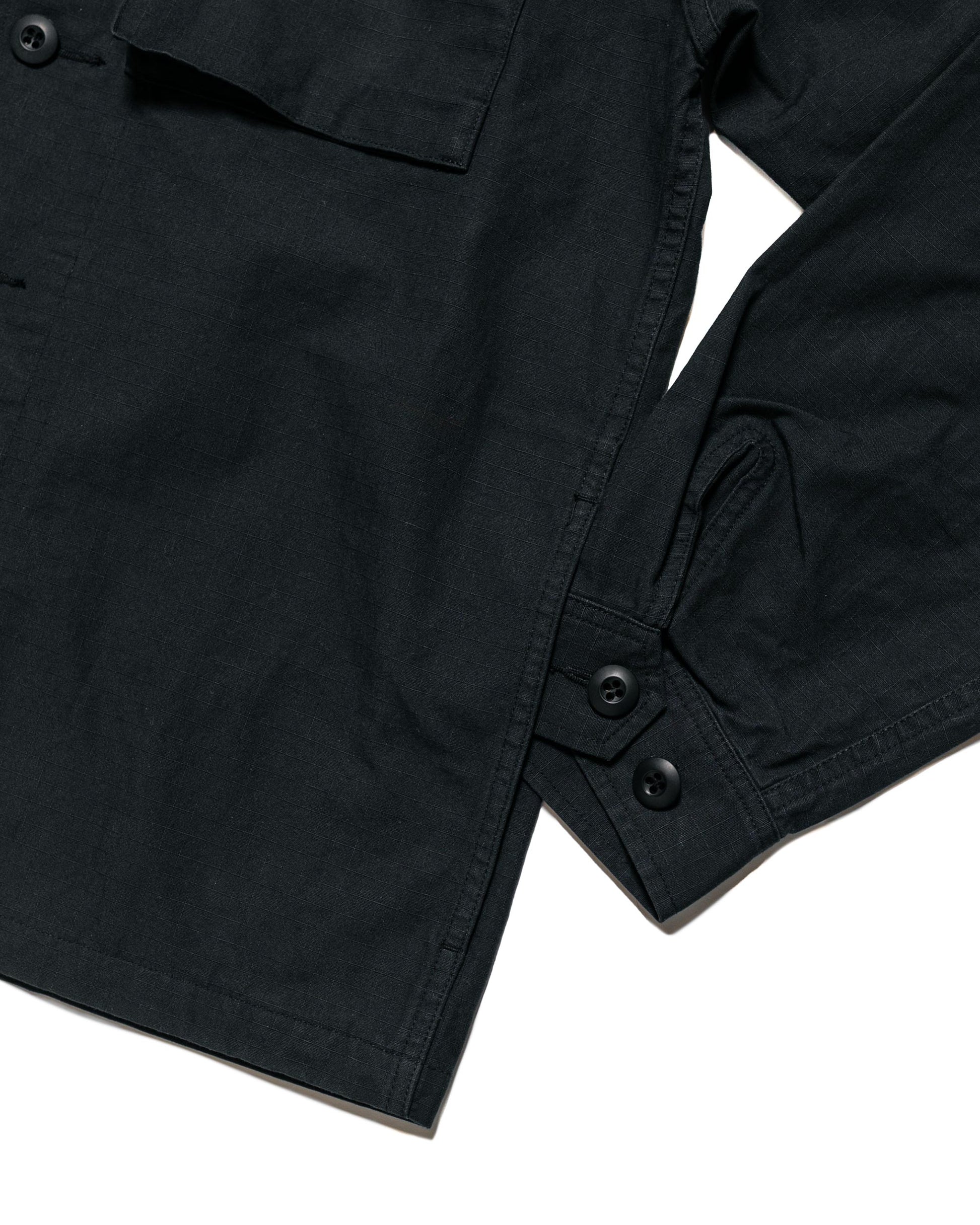 lost & found Beams Plus Beams Plus Lost & Found MIL SHT-JAC Cotton Ripstop Black