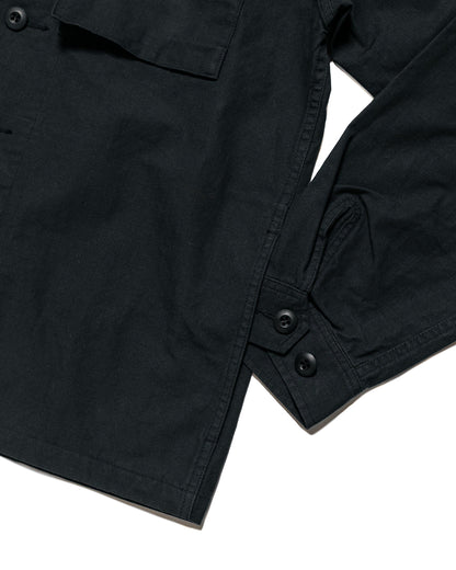lost & found Beams Plus Beams Plus Lost & Found MIL SHT-JAC Cotton Ripstop Black
