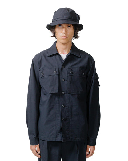 lost & found Beams Plus Beams Plus Lost & Found MIL SHT-JAC Cotton Ripstop Black