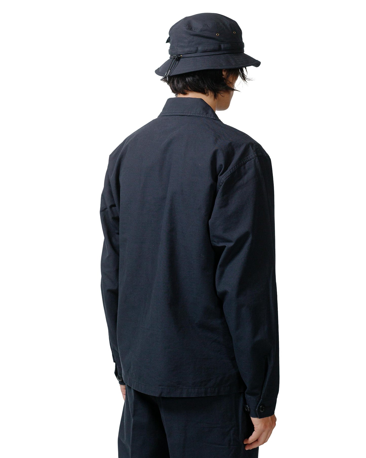lost & found Beams Plus Beams Plus Lost & Found MIL SHT-JAC Cotton Ripstop Black