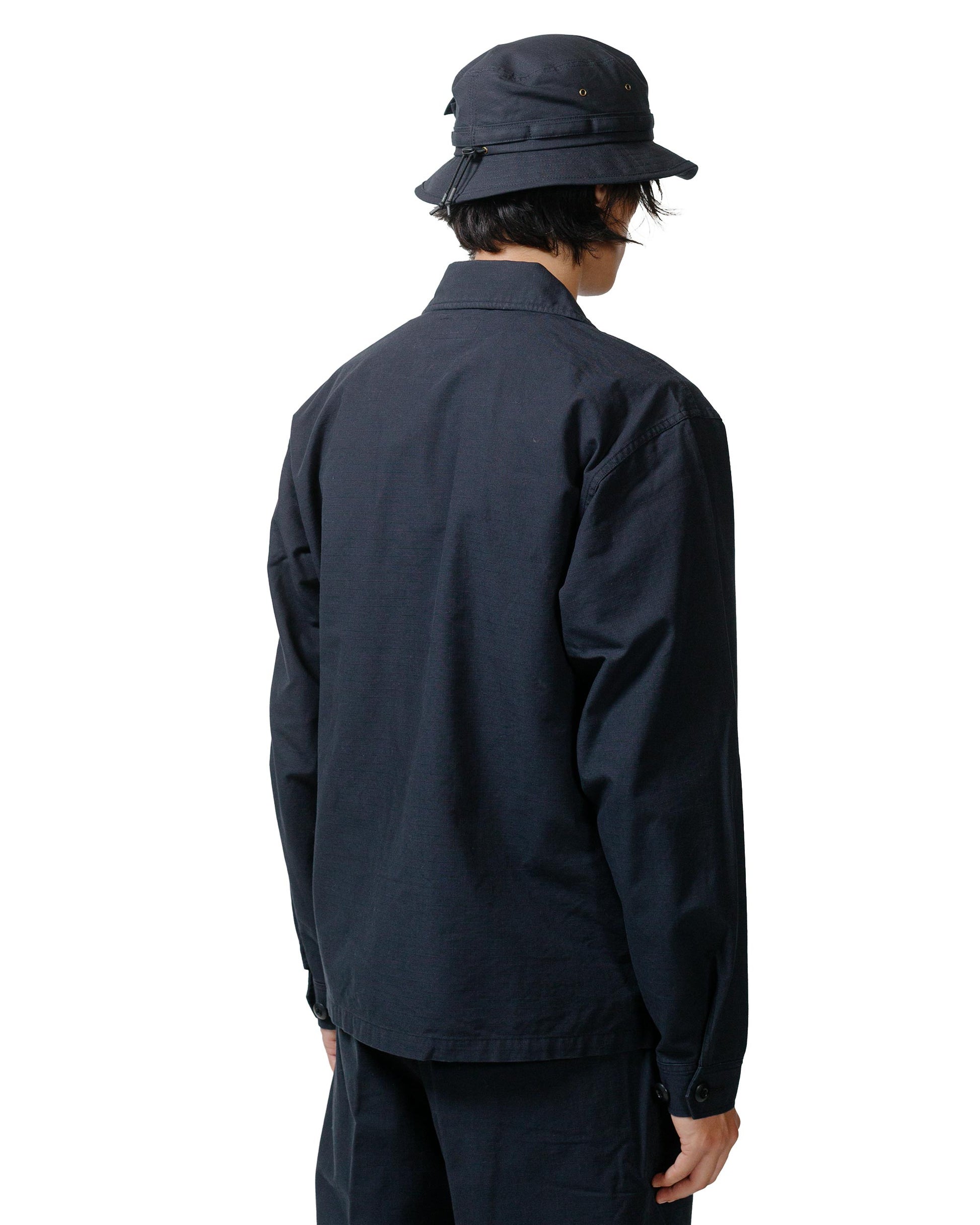 lost & found Beams Plus Beams Plus Lost & Found MIL SHT-JAC Cotton Ripstop Black