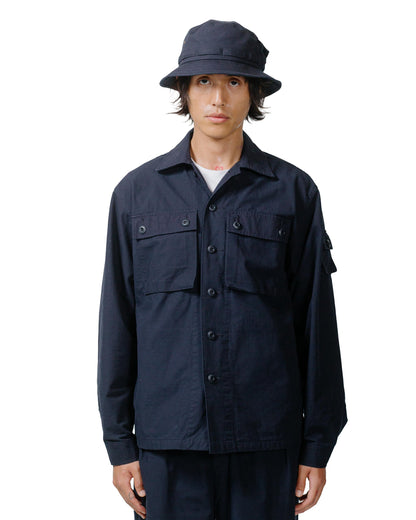 lost & found Beams Plus Beams Plus Lost & Found MIL SHT-JAC Cotton Ripstop Navy