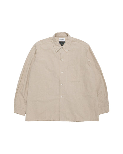 lost & found Beams Plus Beams Plus Lost & Found Open B.D. Linen Cotton Beige