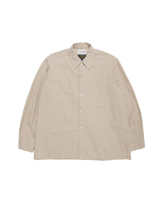 lost & found Beams Plus Beams Plus Lost & Found Open B.D. Linen Cotton Beige