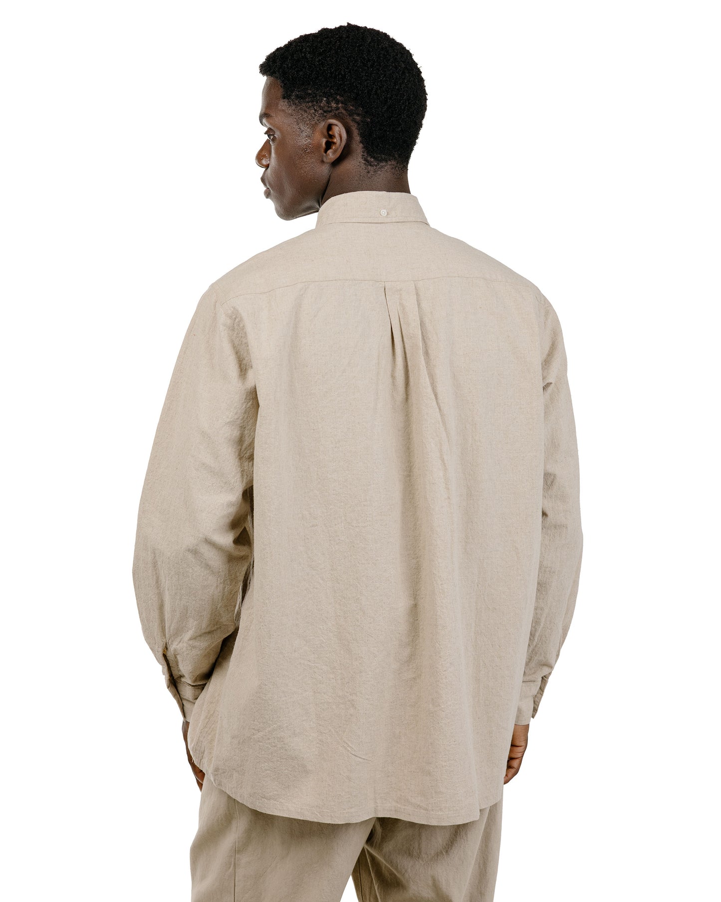 lost & found Beams Plus Beams Plus Lost & Found Open B.D. Linen Cotton Beige