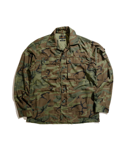 lost & found Beams Plus Beams Plus MIL-SHT Mesh Camo Jacquard Mapping Print
