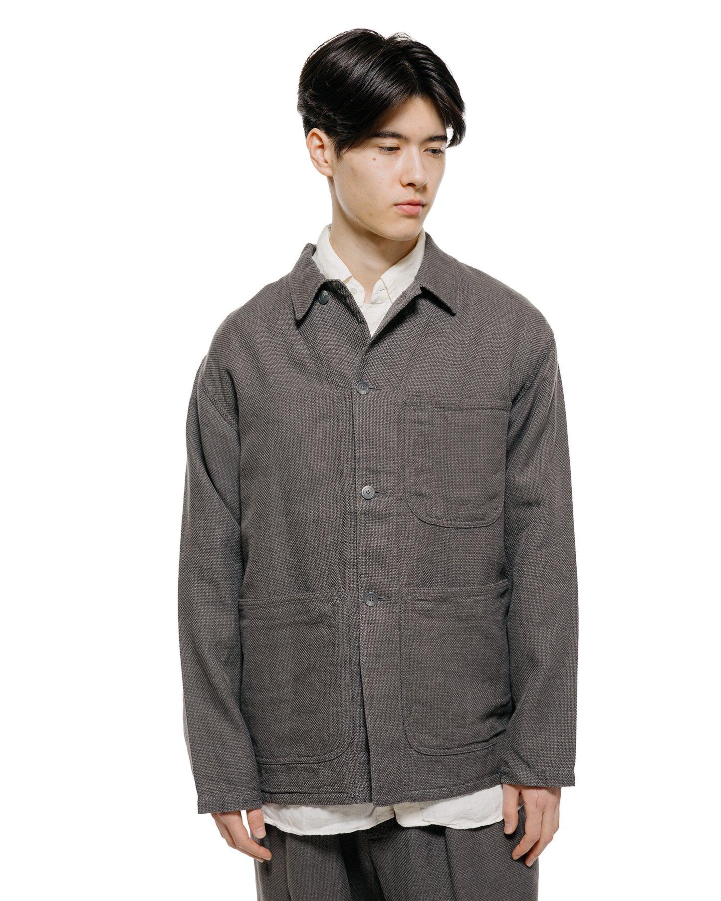 lost & found Beams Plus Beams Plus MIL Chore Jacket Cotton Linen Grey