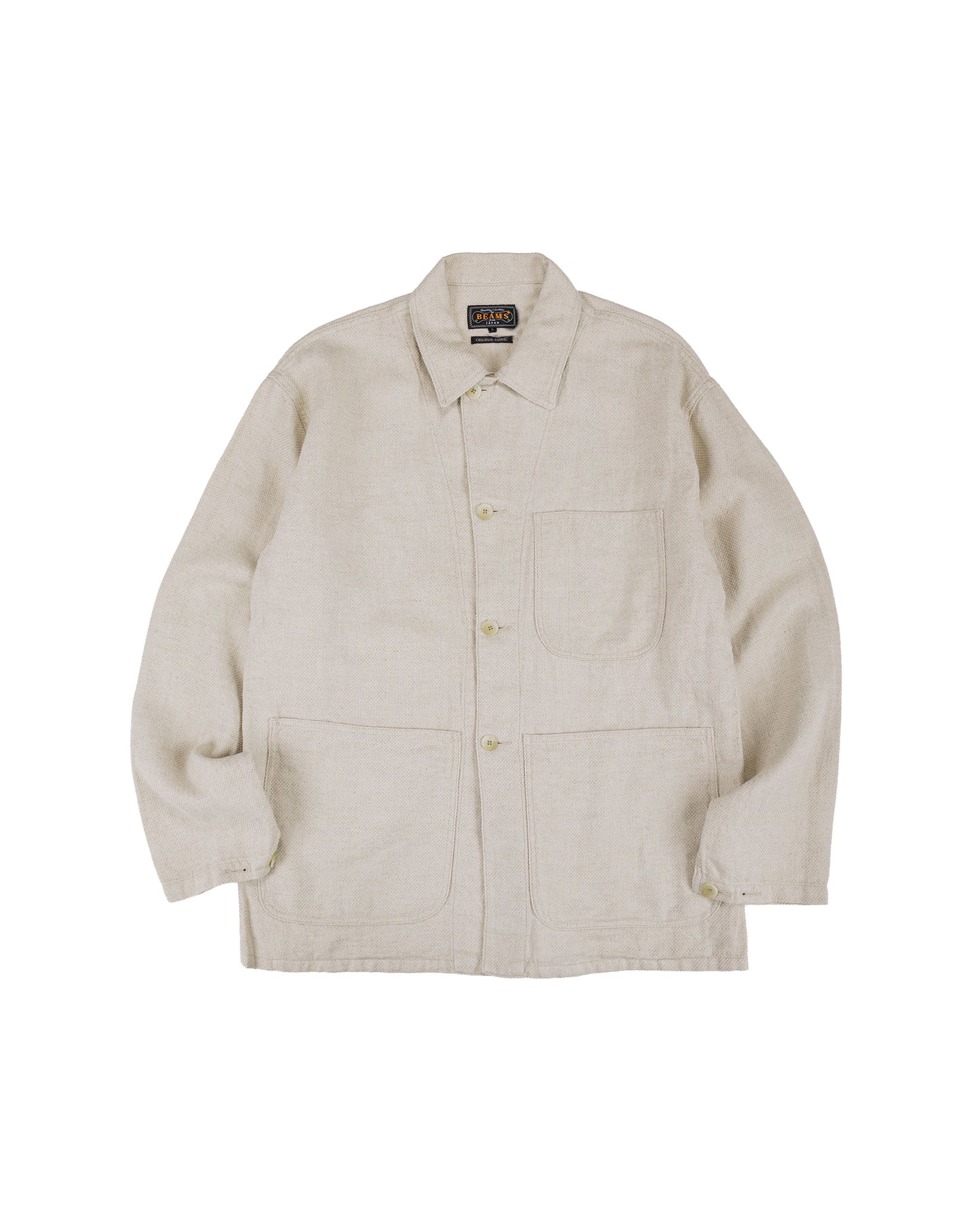 lost & found Beams Plus Beams Plus MIL Chore Jacket Cotton Linen Off White