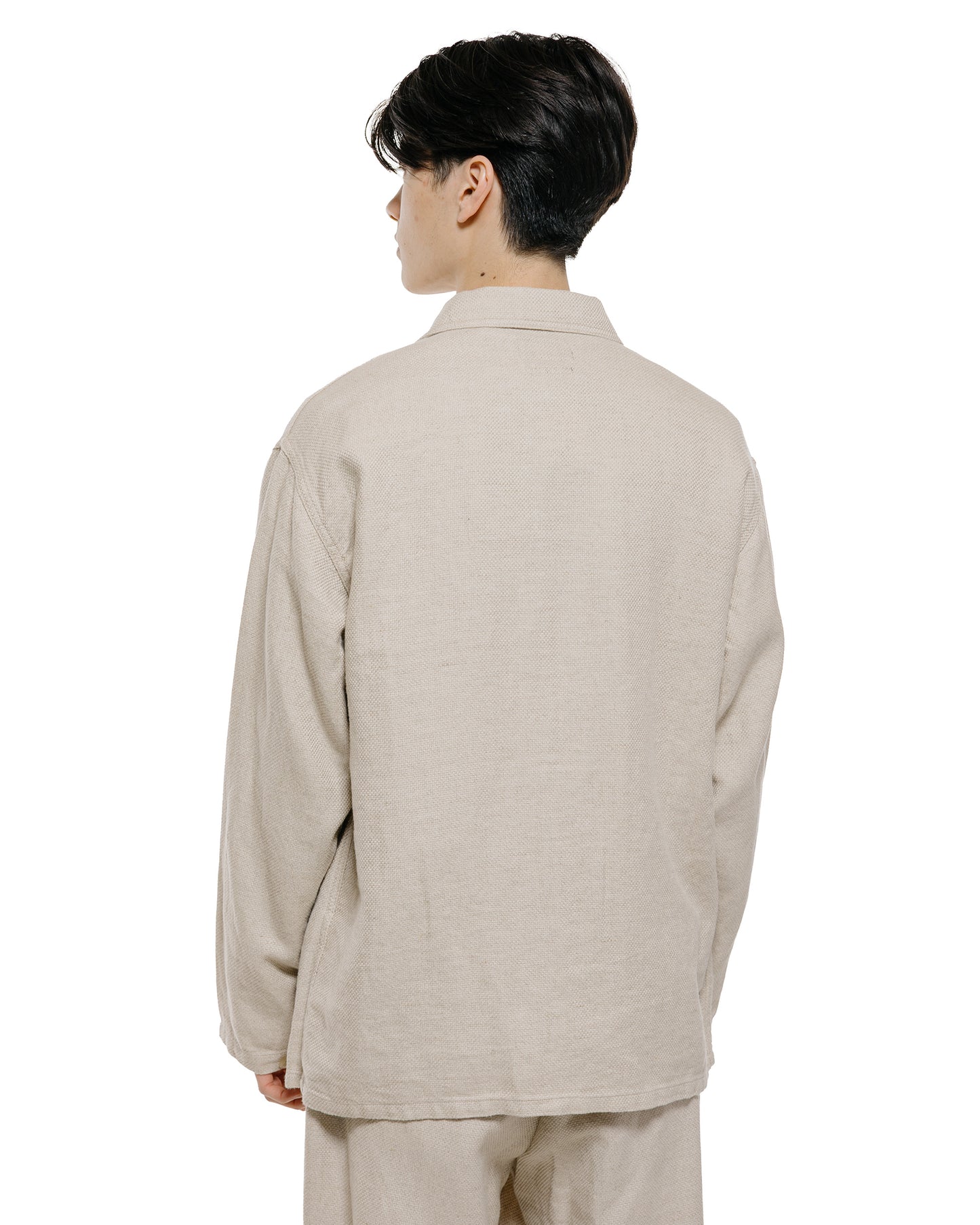 lost & found Beams Plus Beams Plus MIL Chore Jacket Cotton Linen Off White