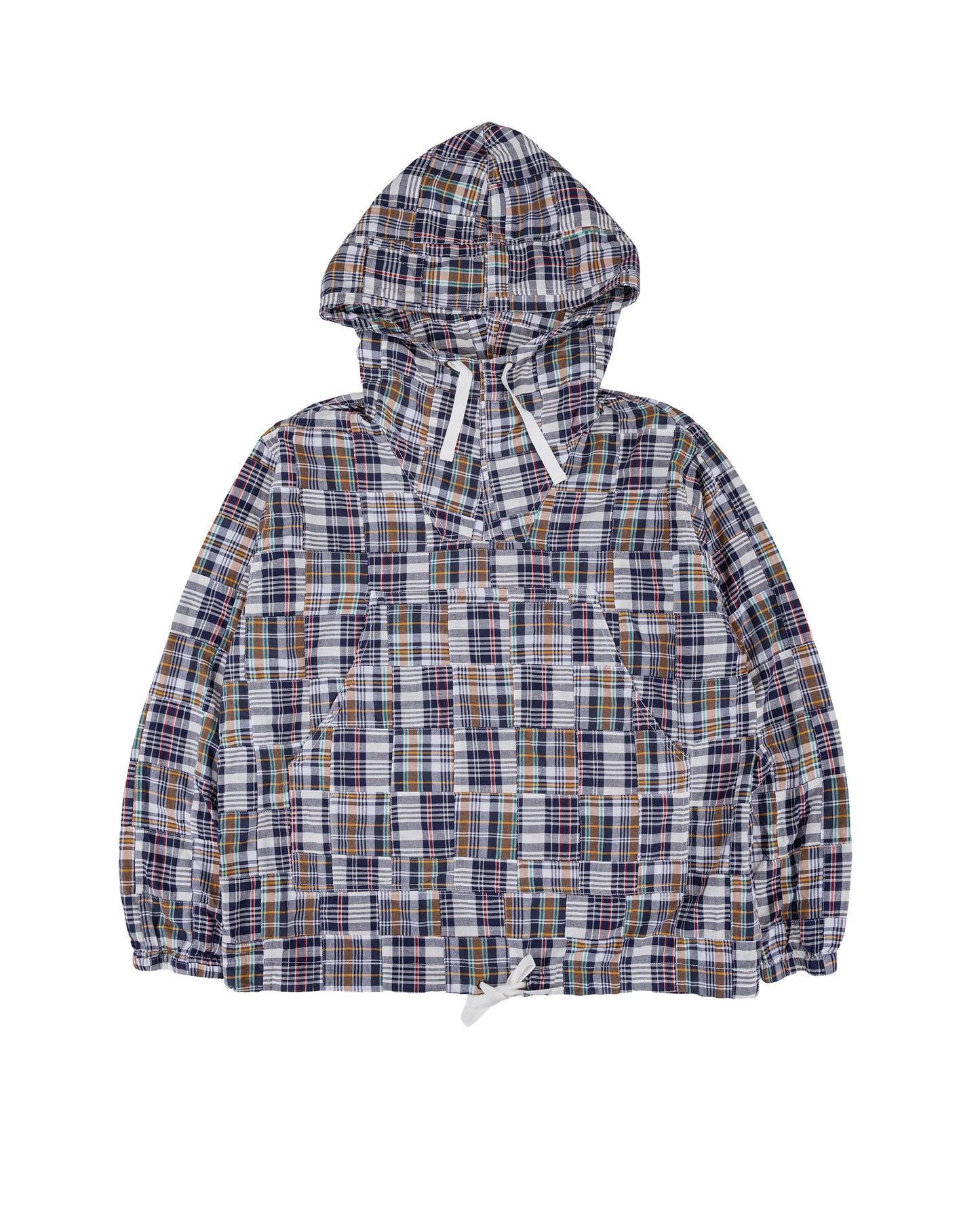 lost & found Beams Plus Beams Plus MIL Smock Patchwork Madras Navy