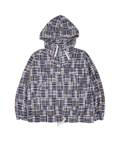 lost & found Beams Plus Beams Plus MIL Smock Patchwork Madras Navy