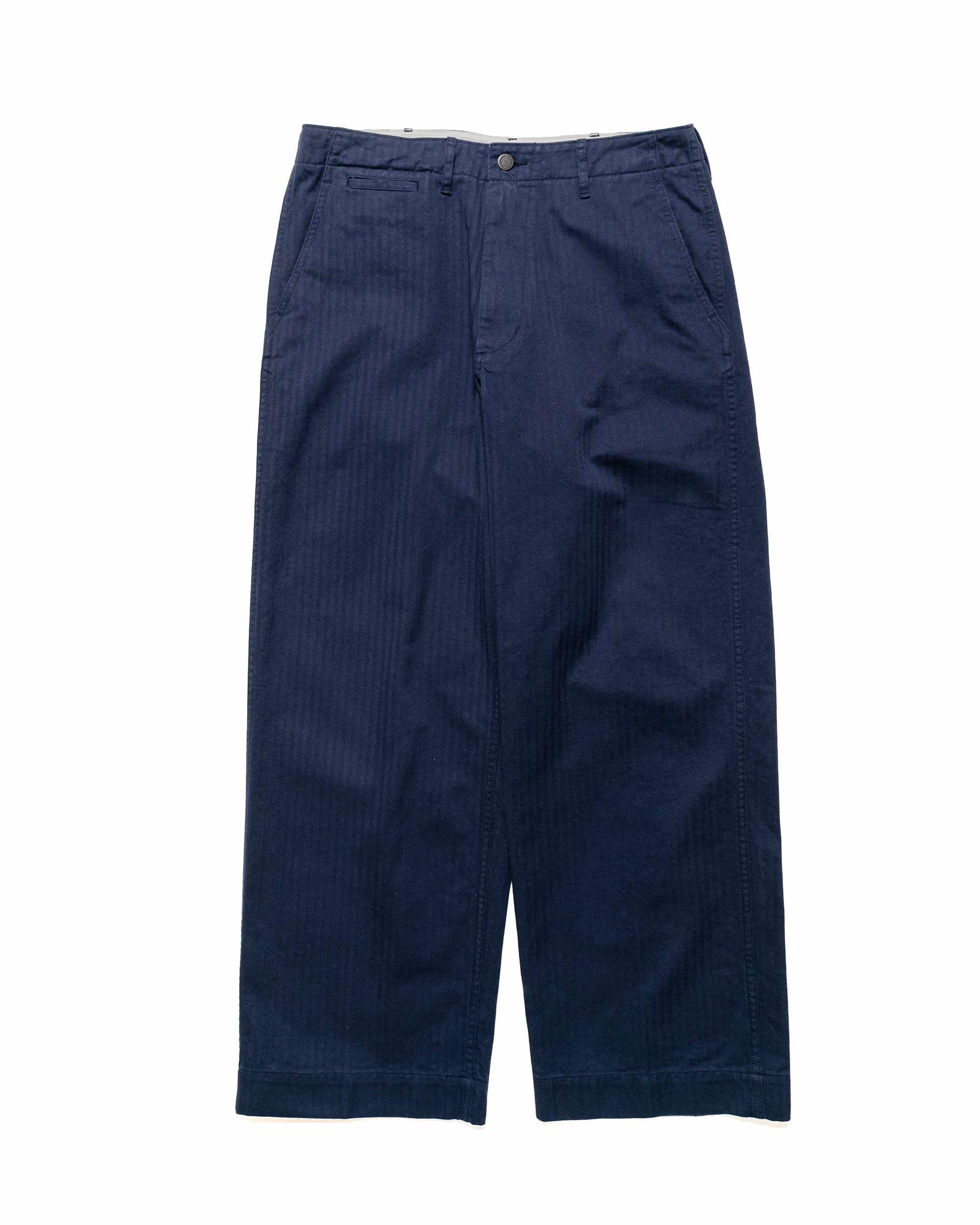 lost & found Beams Plus Beams Plus MIL Trousers Herringbone Navy