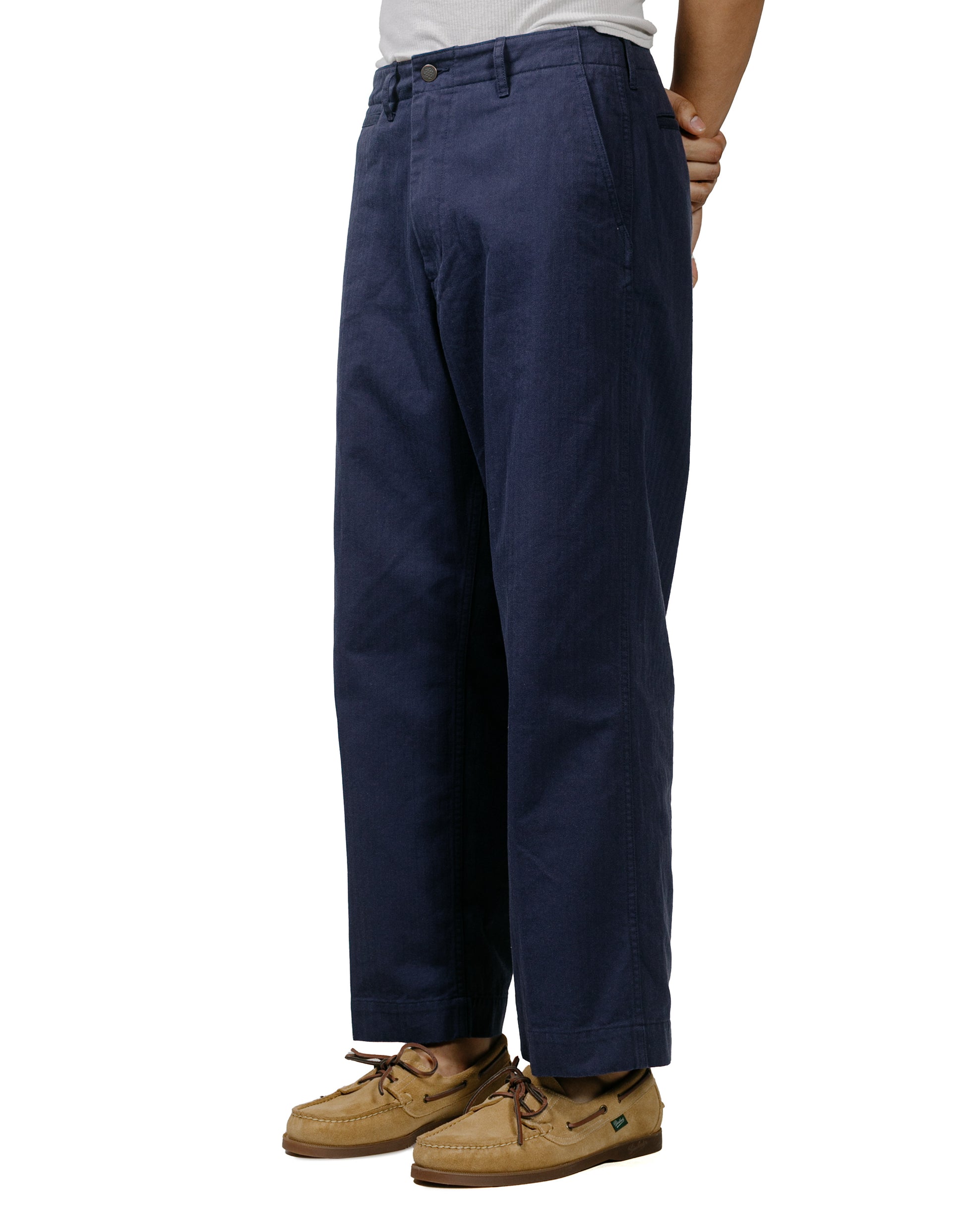 lost & found Beams Plus Beams Plus MIL Trousers Herringbone Navy