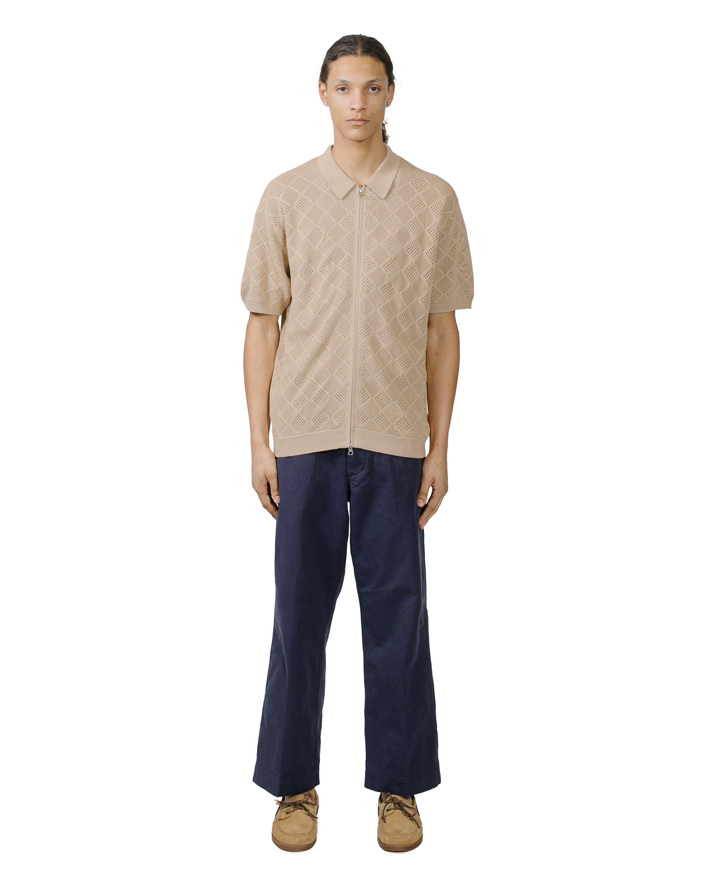 lost & found Beams Plus Beams Plus MIL Trousers Herringbone Navy