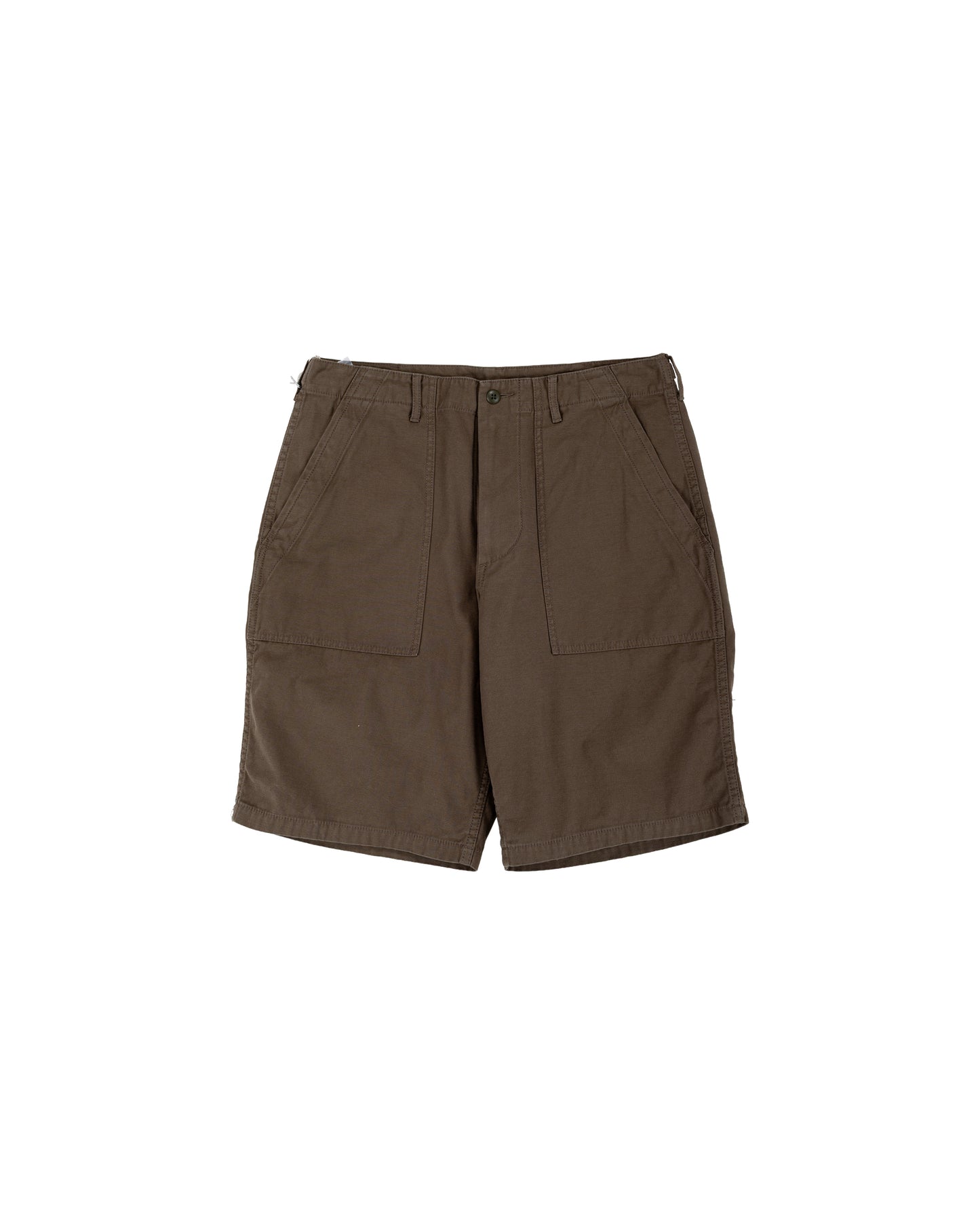 lost & found Beams Plus Beams Plus MIL Utility Shorts Reversed Sateen Olive Brown