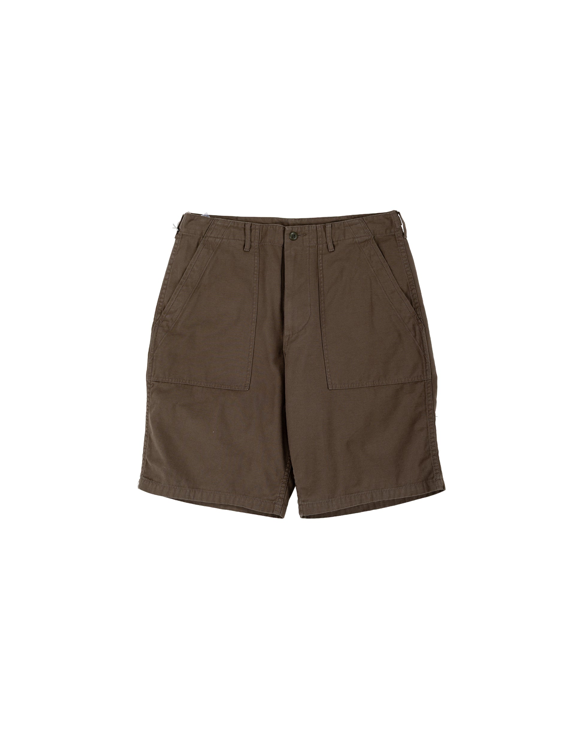 lost & found Beams Plus Beams Plus MIL Utility Shorts Reversed Sateen Olive Brown