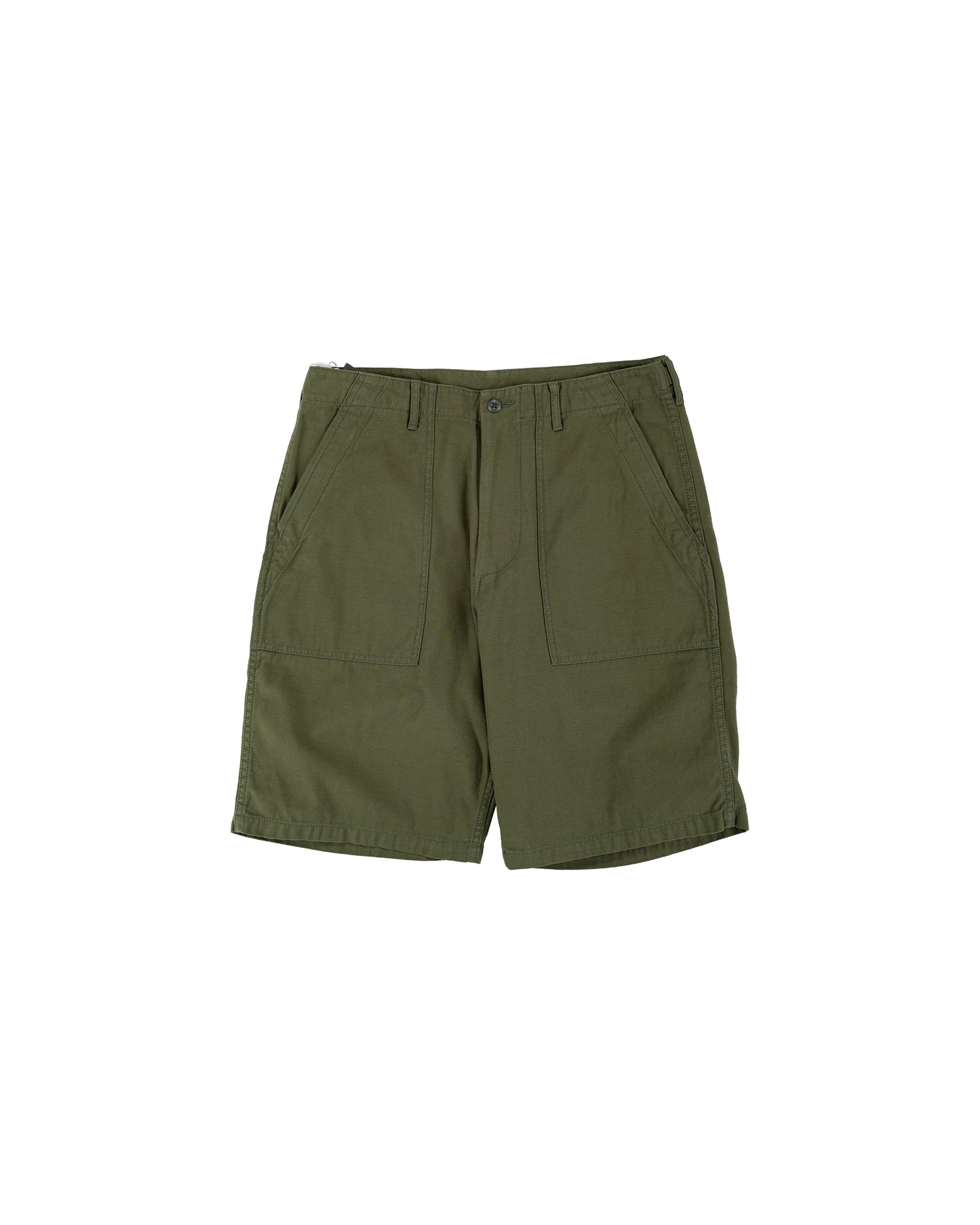 lost & found Beams Plus Beams Plus MIL Utility Shorts Reversed Sateen Olive Green