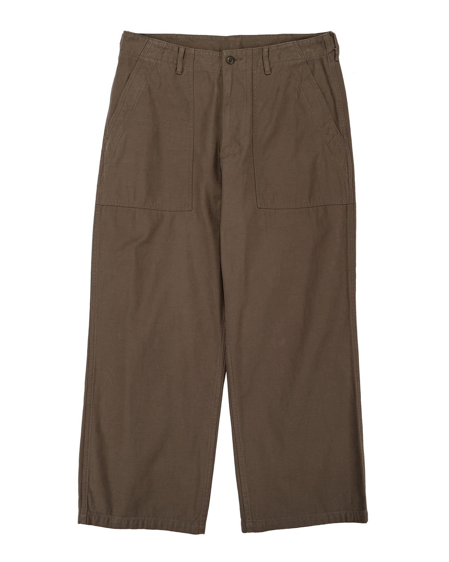 lost & found Beams Plus Beams Plus MIL Utility Trousers Reversed Sateen Olive Brown