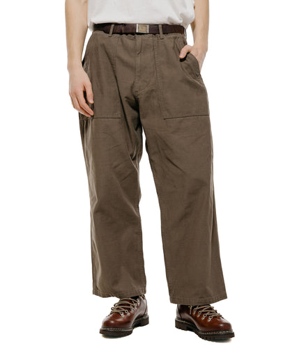 lost & found Beams Plus Beams Plus MIL Utility Trousers Reversed Sateen Olive Brown