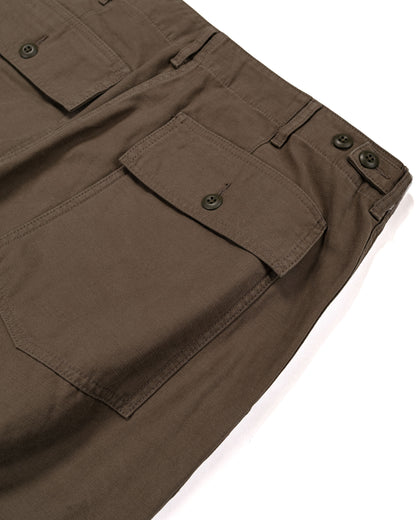 lost & found Beams Plus Beams Plus MIL Utility Trousers Reversed Sateen Olive Brown