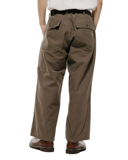 lost & found Beams Plus Beams Plus MIL Utility Trousers Reversed Sateen Olive Brown
