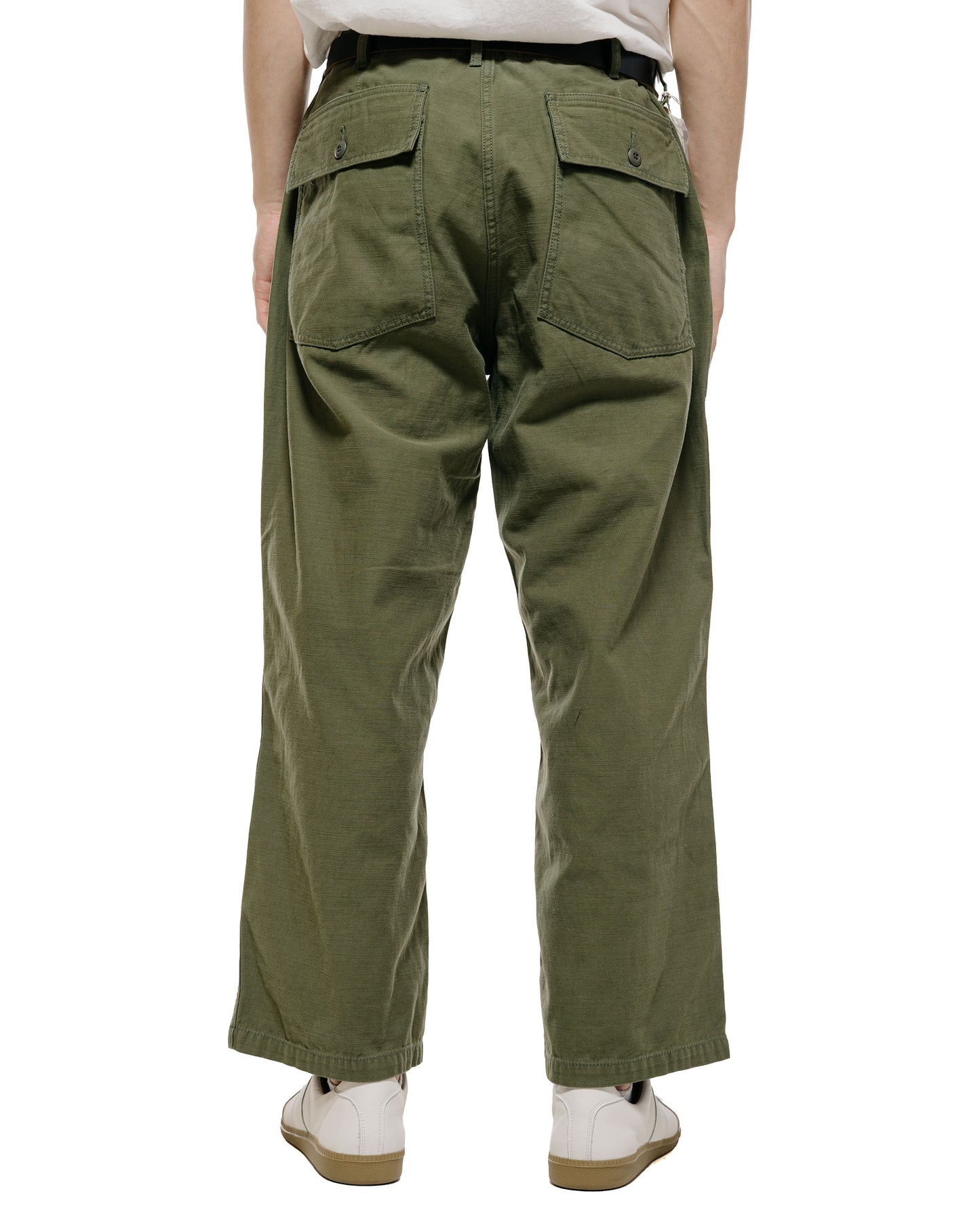 lost & found Beams Plus Beams Plus MIL Utility Trousers Reversed Sateen Olive Green
