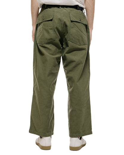 lost & found Beams Plus Beams Plus MIL Utility Trousers Reversed Sateen Olive Green