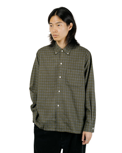 Beams Plus Open B.D. Dobby Plaid Green