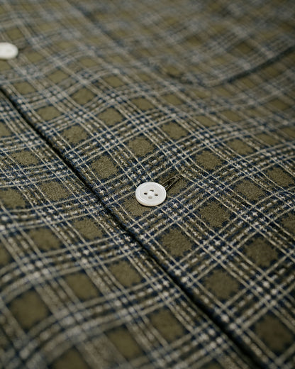 Beams Plus Open B.D. Dobby Plaid Green
