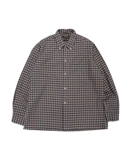 Beams Plus Open B.D. Dobby Plaid Navy