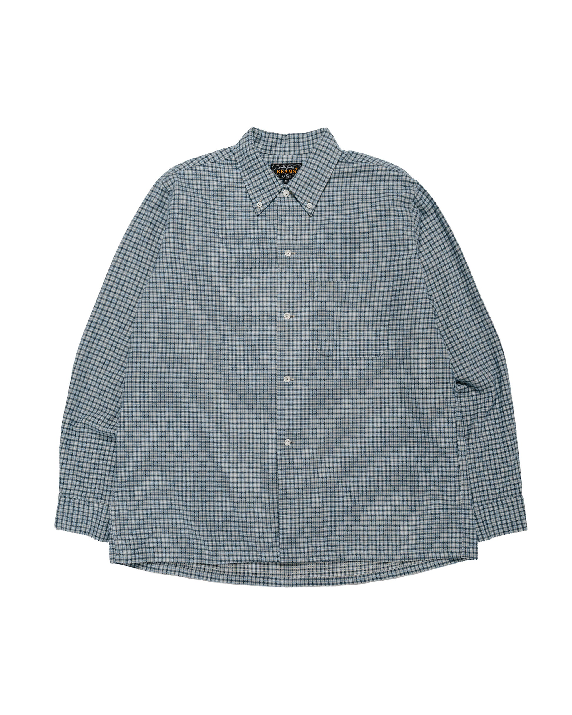 Beams Plus Open B.D. Dobby Plaid Sax