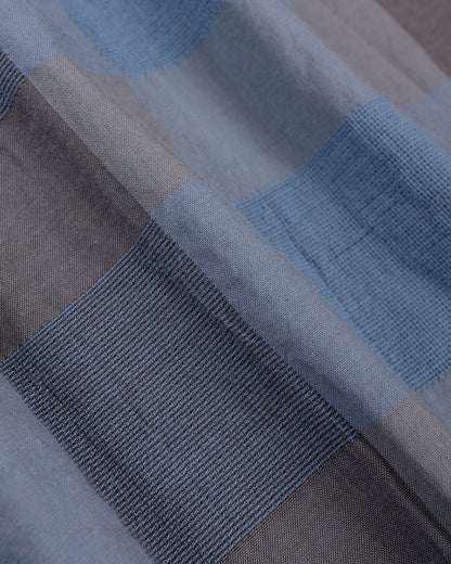lost & found Beams Plus Beams Plus Open B.D. Indigo Panama Weave Plaid Indigo
