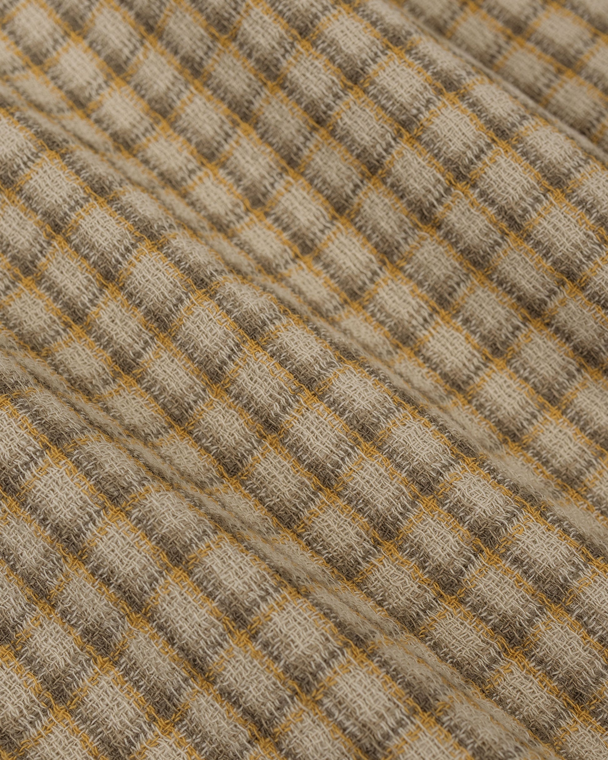 lost & found Beams Plus Beams Plus Open B.D. Panama Plaid Double Face Beige