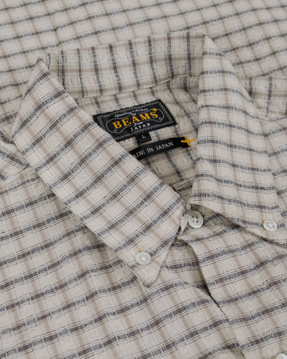 lost & found Beams Plus Beams Plus Open B.D. Sucker Plaid Navy