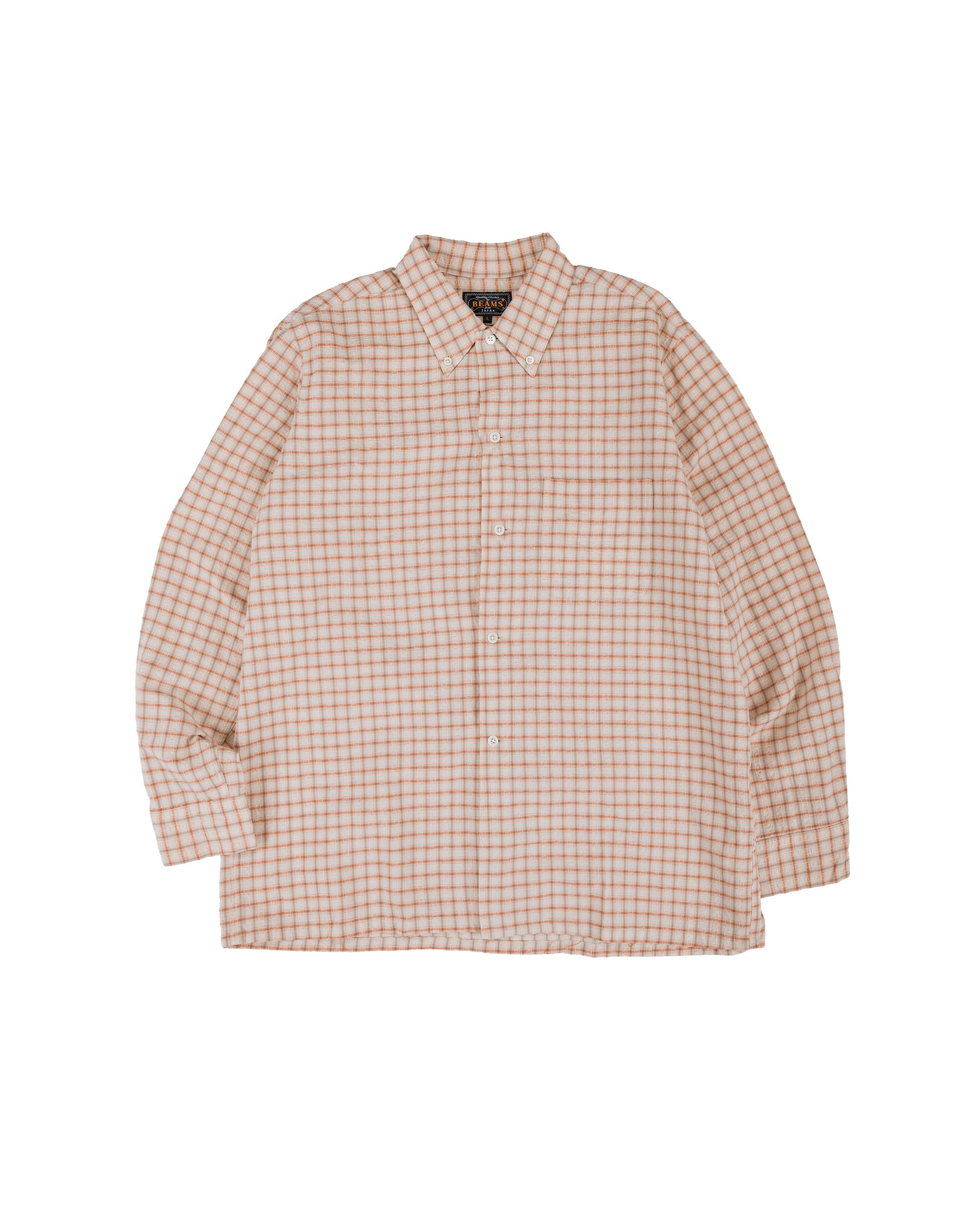 lost & found Beams Plus Beams Plus Open B.D. Sucker Plaid Red