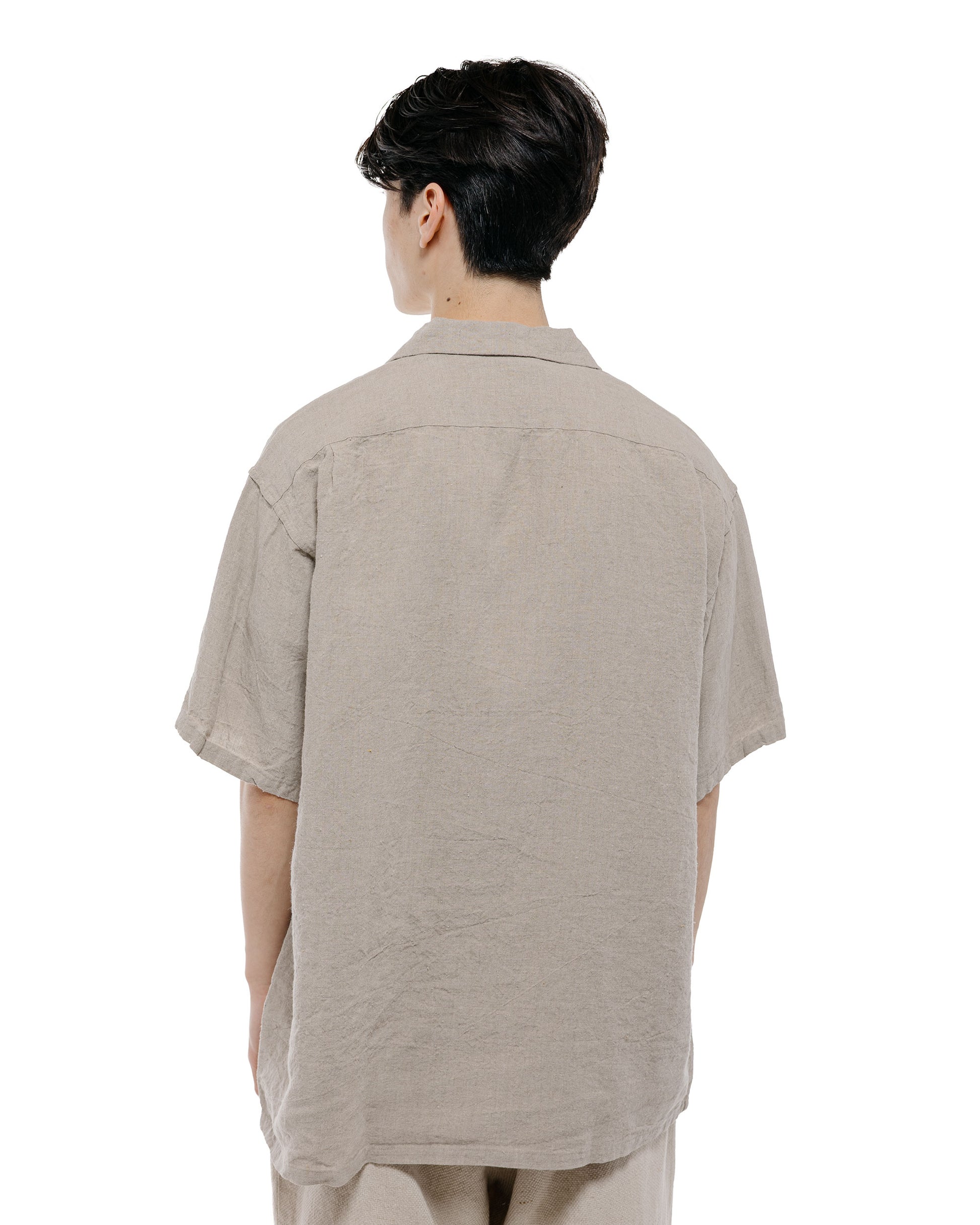 lost & found Beams Plus Beams Plus Open Collar 1/40 Linen Natural
