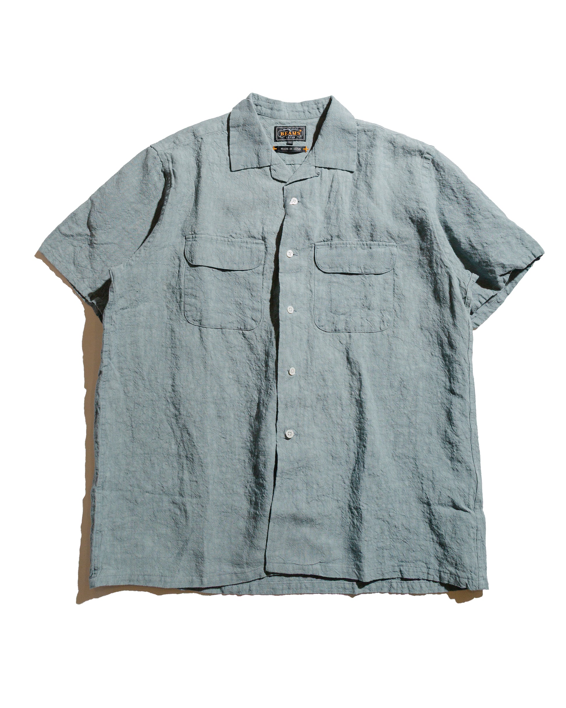 lost & found Beams Plus Beams Plus Open Collar 1/40 Linen Sax