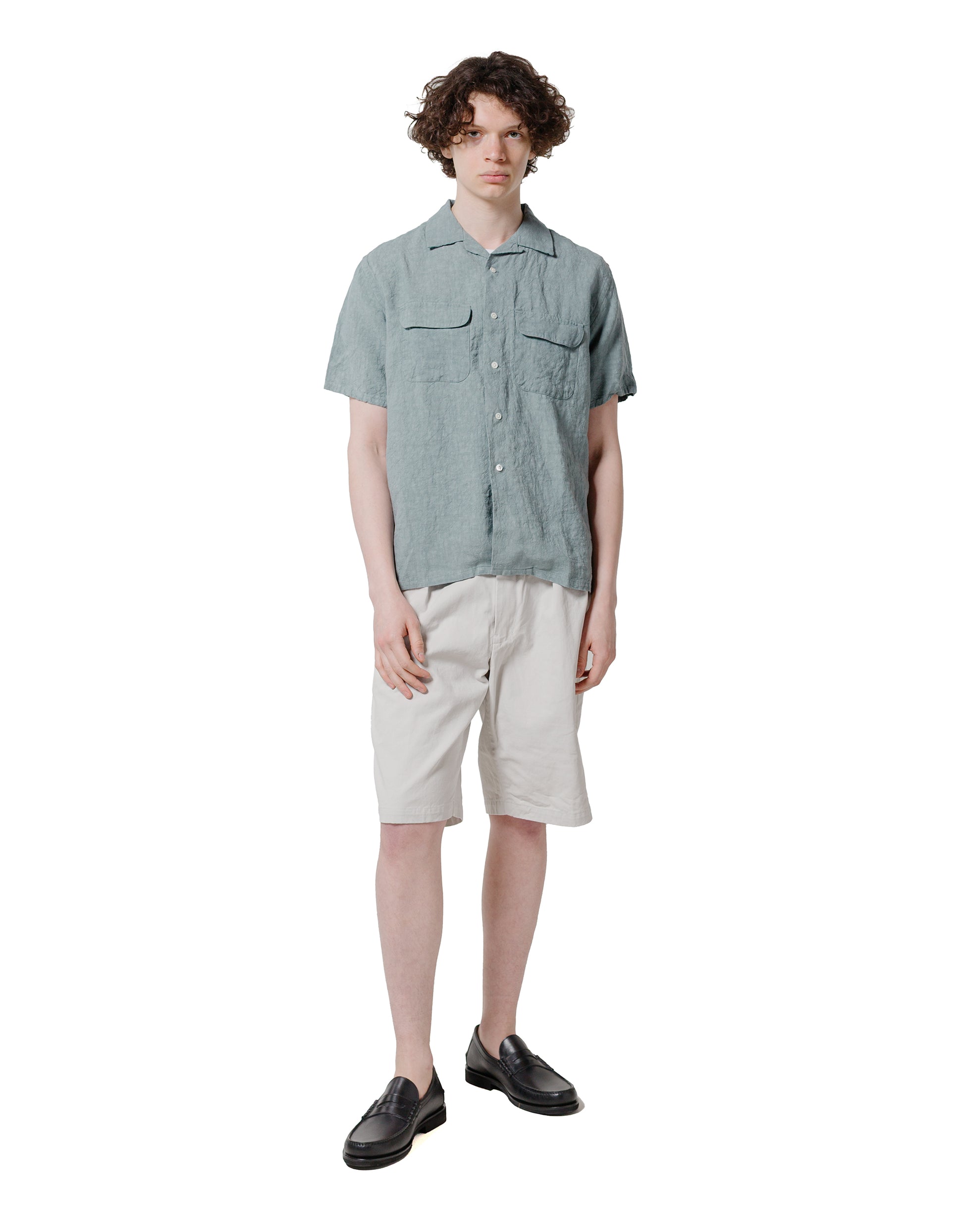 lost & found Beams Plus Beams Plus Open Collar 1/40 Linen Sax