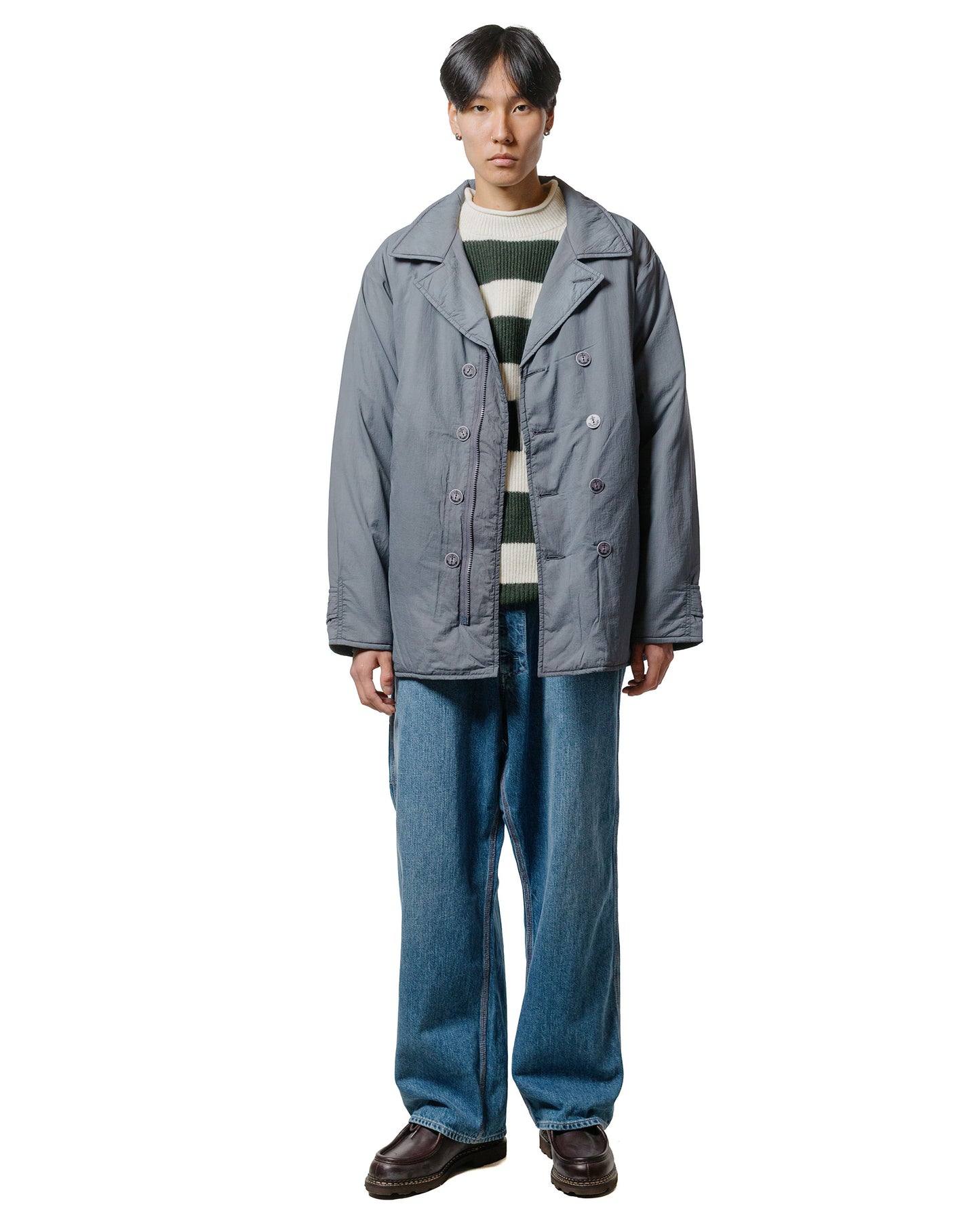 lost & found Beams Plus Beams Plus P-Coat Nylon Pigment Print Grey